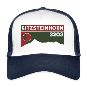 Kitzsteinhorn Hohe Tauern Bergtour Wandern Kaprun - Trucker Cap - Weiß/Navy - Vorne