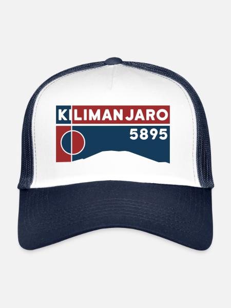 Kilimanjaro Kilimanjaro Kenya Tanzania Trekking - Trucker Cap - white/navy - Front