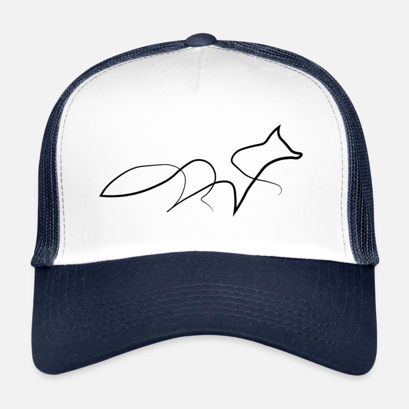 Fuchs - Trucker Cap - Weiß/Navy