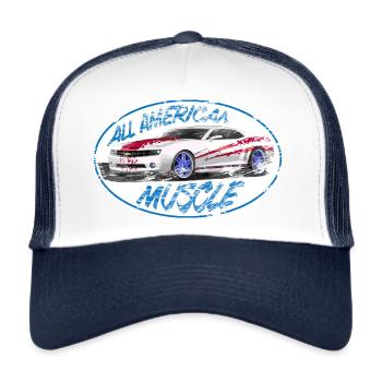 All American Muscle - Casquette trucker  - blanc/marine - Devant