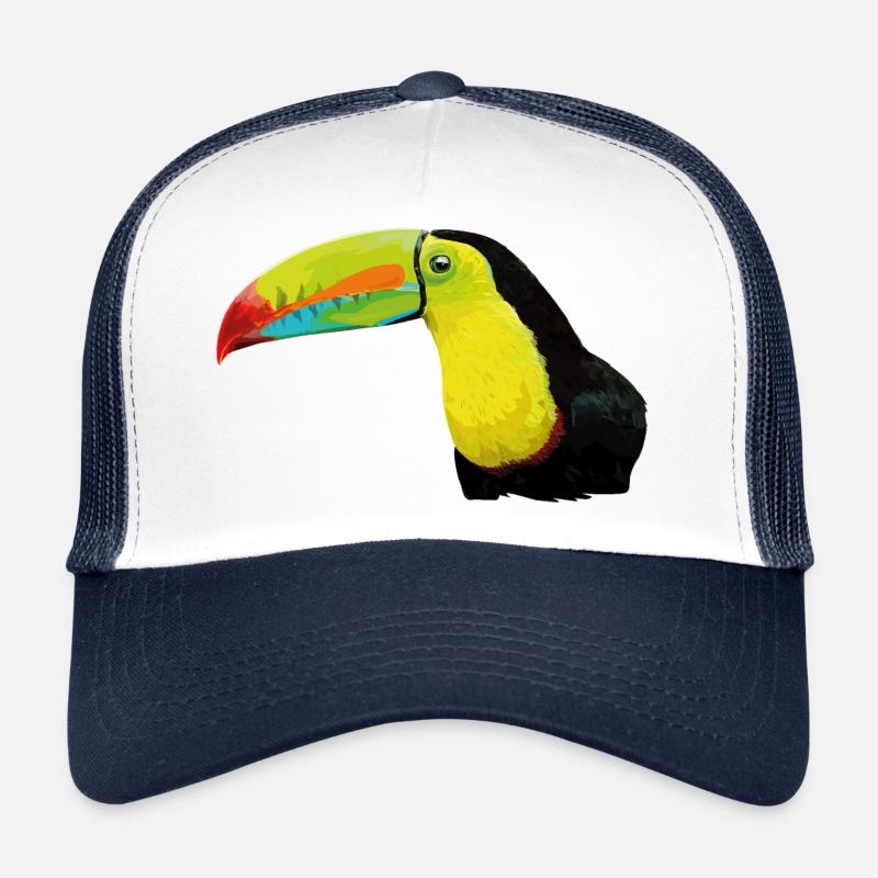 Tukan mit grüner Rechnung Trucker Cap