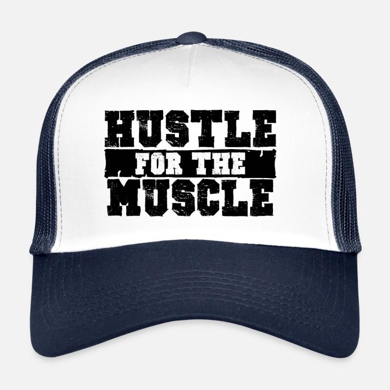 HUSTLE FOR THE MUSCLE Trucker Cap