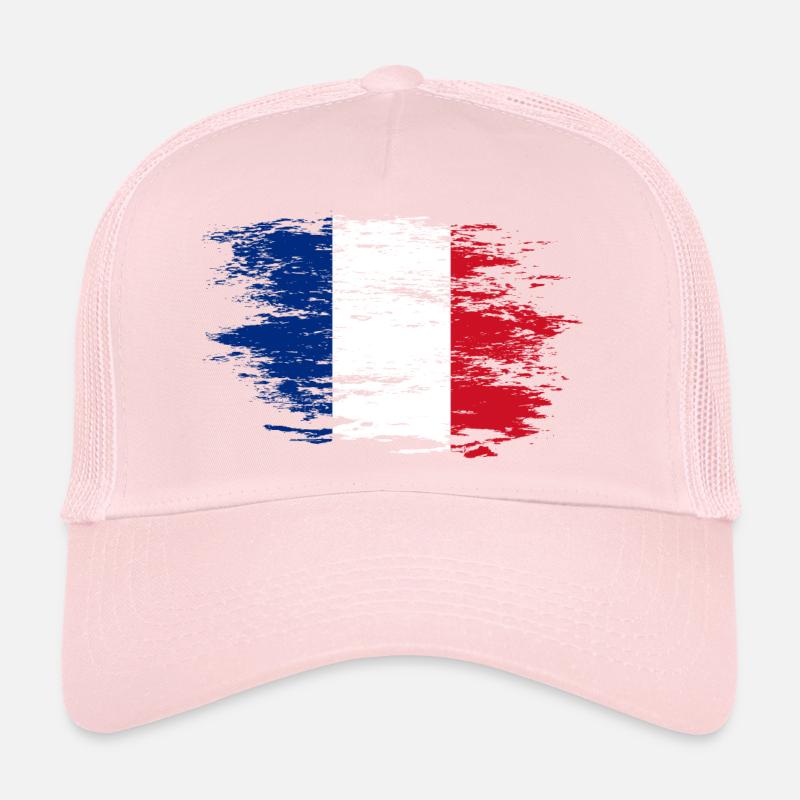 Drapeau de la France utilisé Casquette trucker 