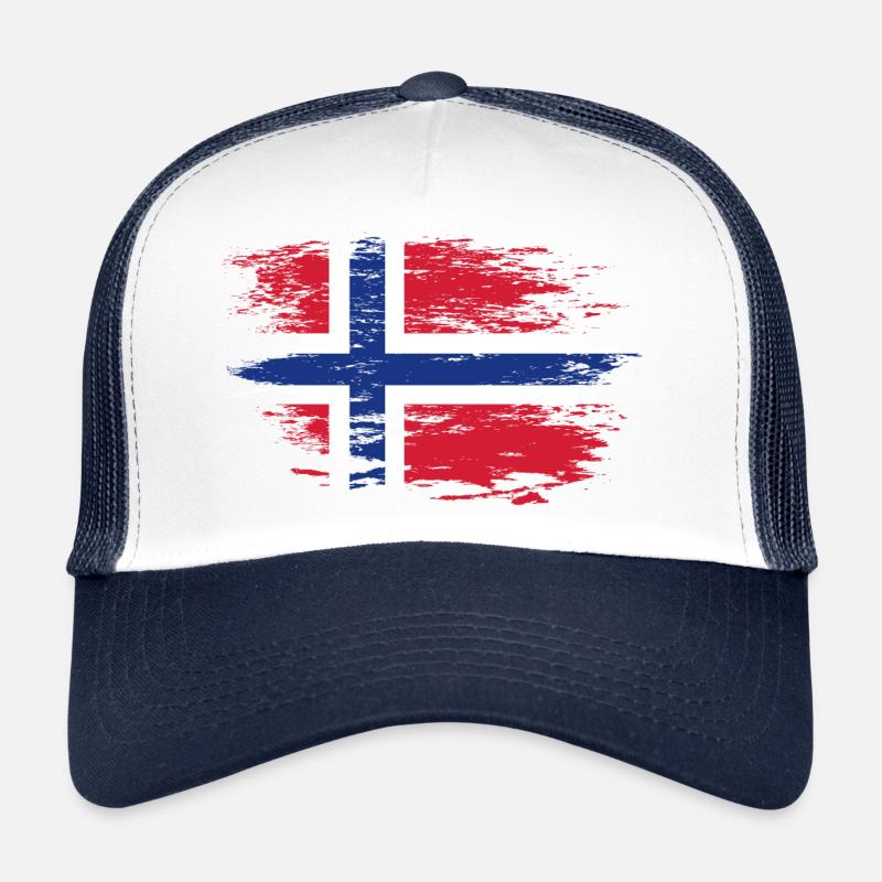 Drapeau de la Norvège utilisé Casquette trucker 