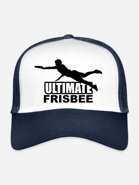 Frisbee Throwing Disc Sport - Trucker Cap - white/navy - Front
