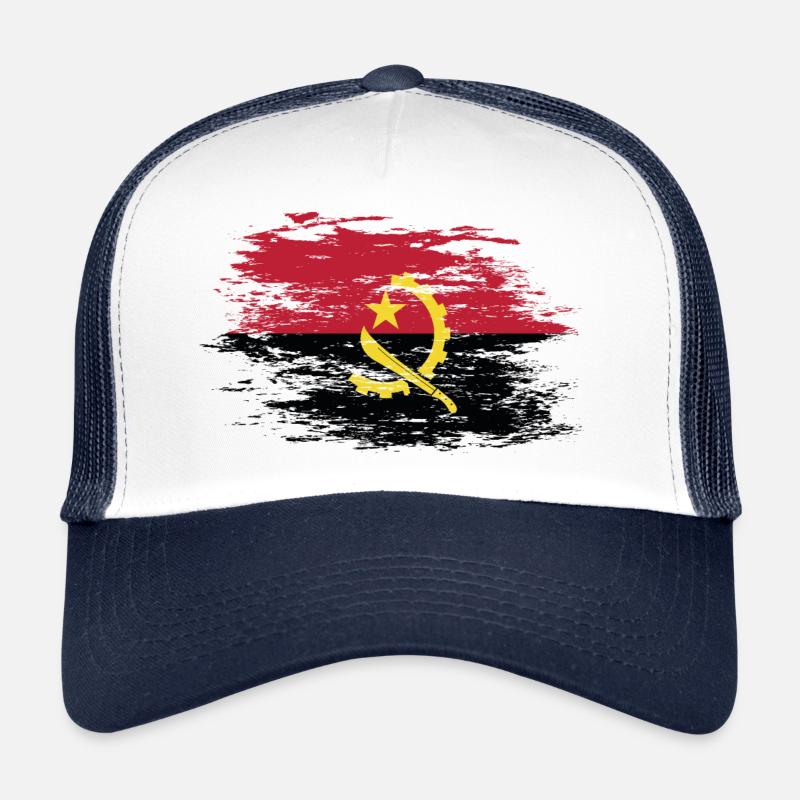 Drapeau angolais utilisé Casquette trucker 