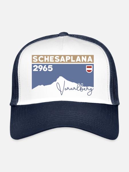 Schesaplana mountain hike via ferrata Vorarlberg - Trucker Cap - white/navy - Front