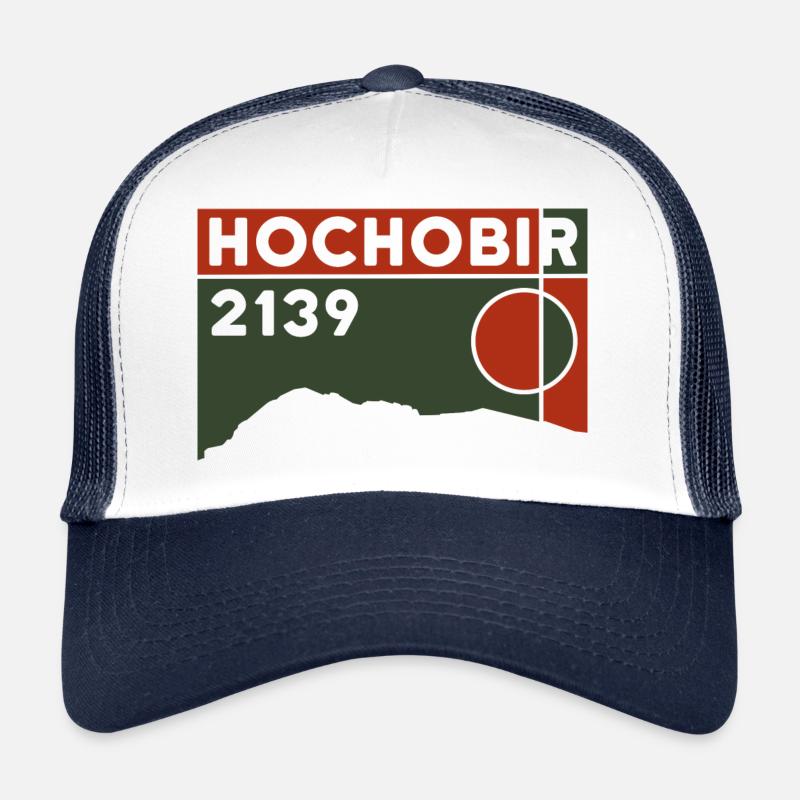 Hochobir Karawanken Wandern Wanderung Souvenir - Trucker Cap - Weiß/Navy