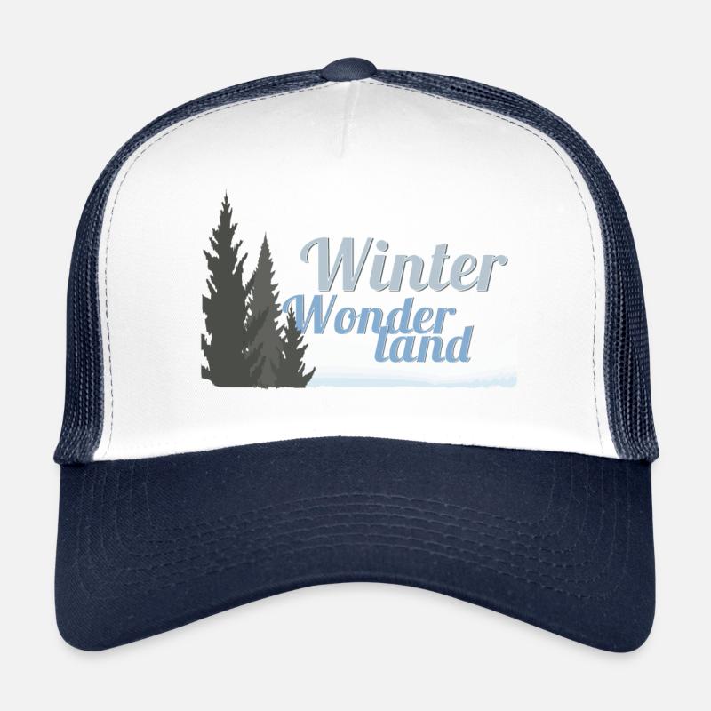 Winter Wonderland Trees Trucker Cap