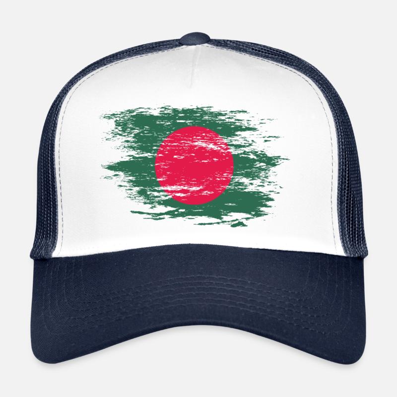 Drapeau du Bangladesh utilisé Casquette trucker 