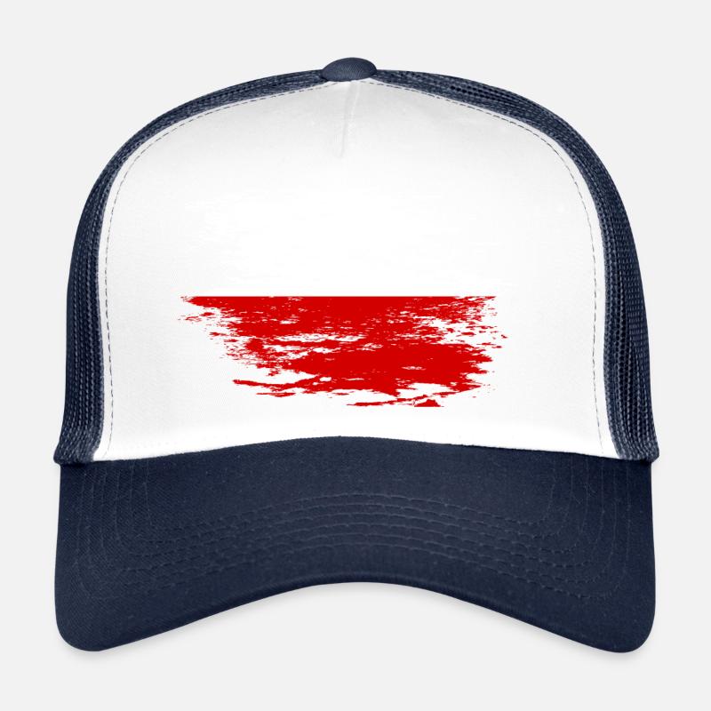 Drapeau polonais utilisé Casquette trucker 