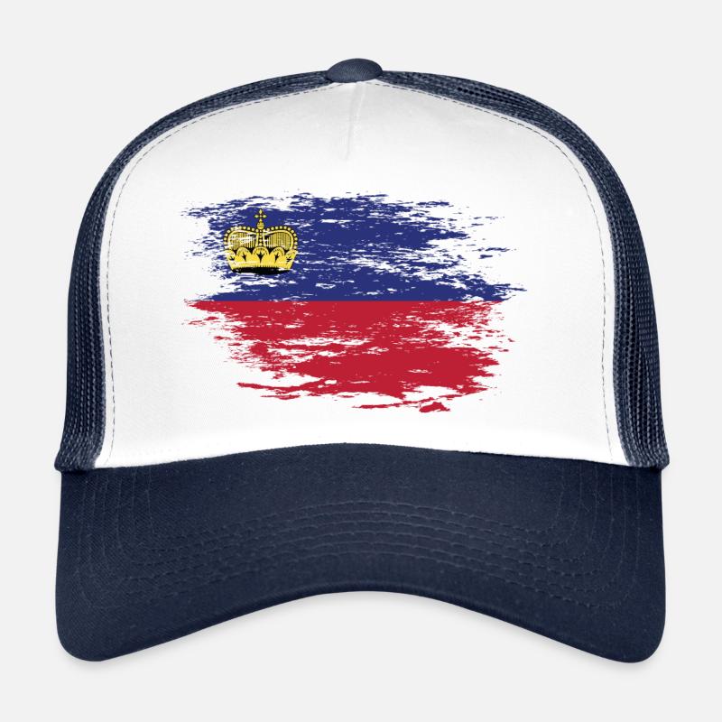 Drapeau du Liechtenstein utilisé Casquette trucker 
