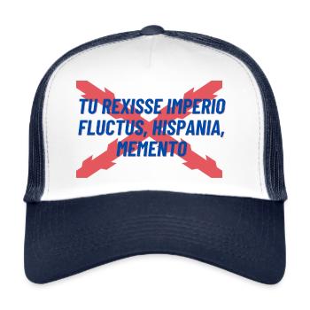 TU REXISSE IMPERIO FLUCTUS HISPANIA MEMENTO - Trucker Cap - Weiß/Navy - Vorne