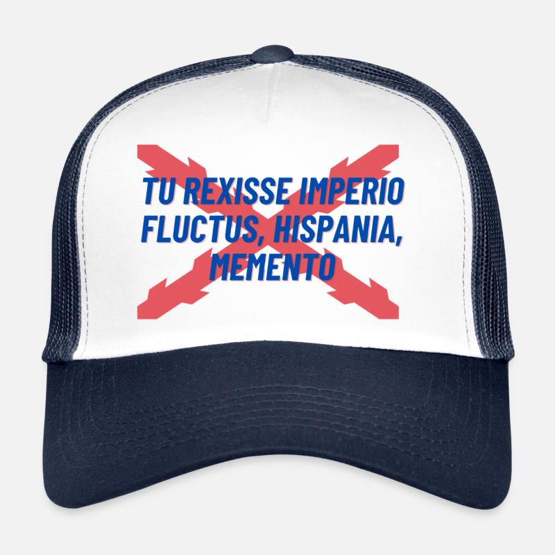 TU REXISSE IMPERIO FLUCTUS HISPANIA MEMENTO - Trucker Cap - Weiß/Navy