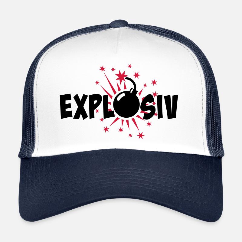 80 Explosion bombe explosive Casquette trucker 