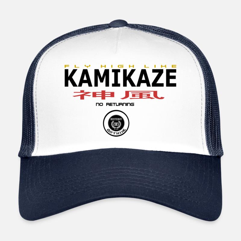 Kamikaze - Trucker Cap - Weiß/Navy