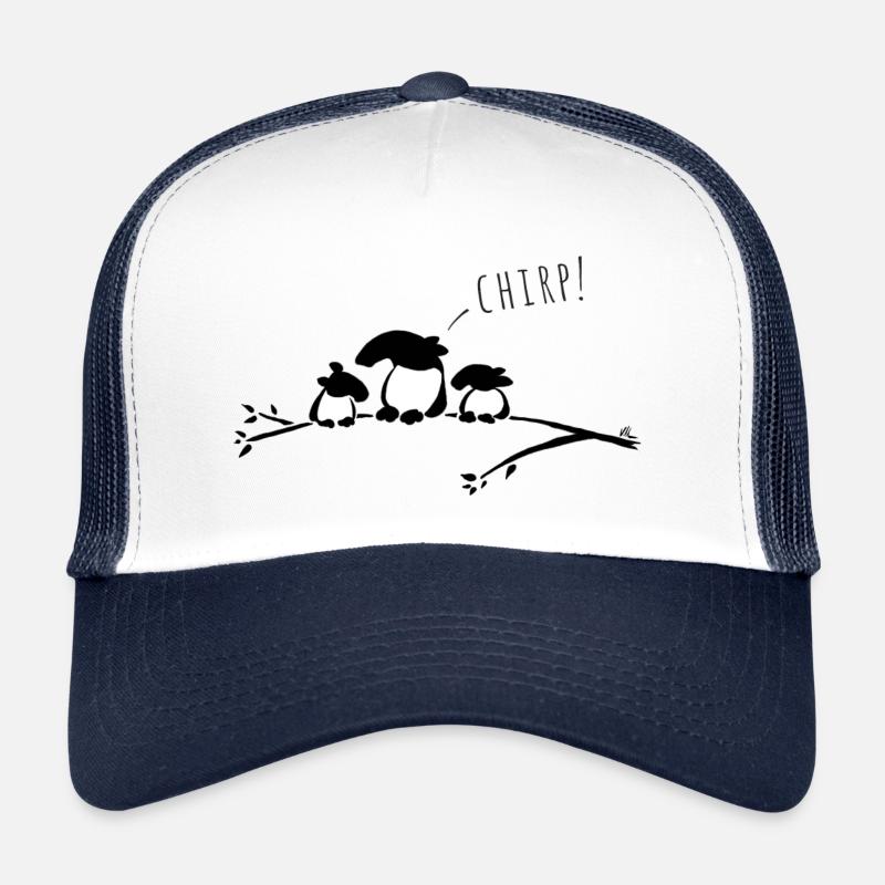 Trois petits tapirs sur une branche « Chirp ! » Casquette trucker 
