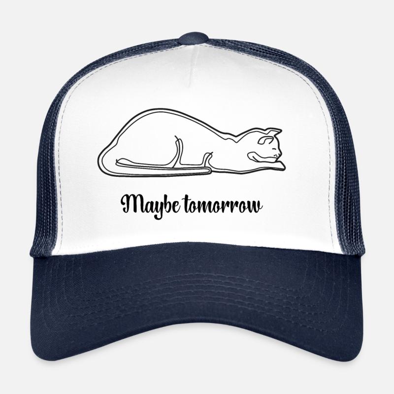 Peut-être demain Chat / Noir Casquette trucker 