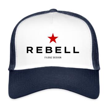 Filouz Rebell - Trucker Cap - Weiß/Navy - Vorne