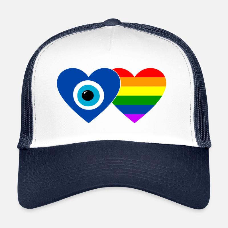 Nazar perle arc-en-ciel drapeau Casquette trucker 