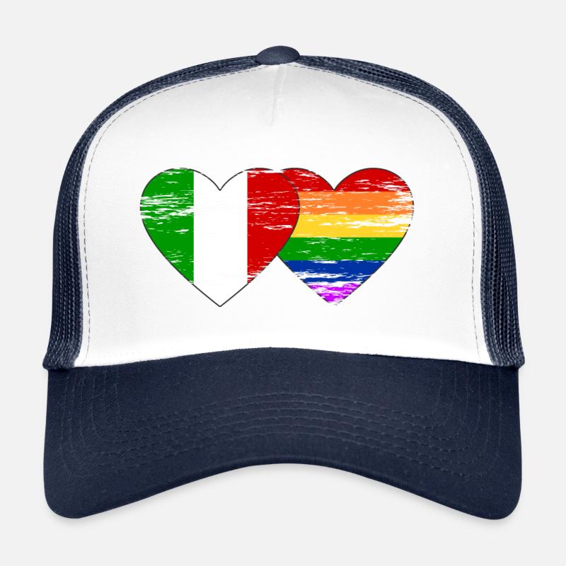 Italien Regenbogen Flagge used Trucker Cap