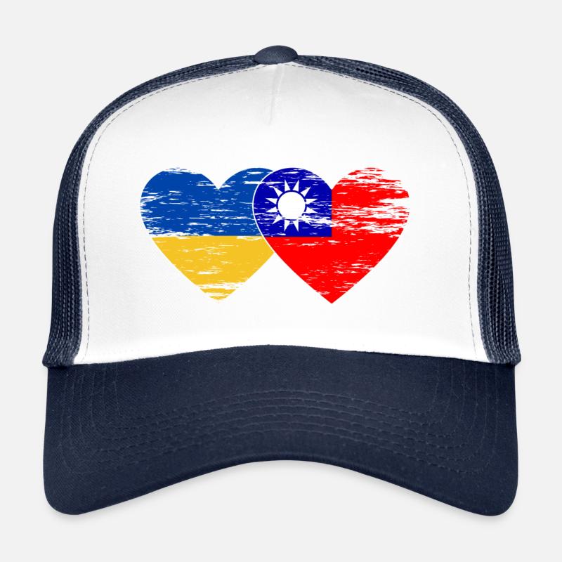 Drapeau de l’Ukraine Taïwan utilisé Casquette trucker 