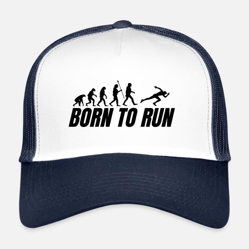 Evolution Born to Run Running Race Sprint Sport Trucker Cap
