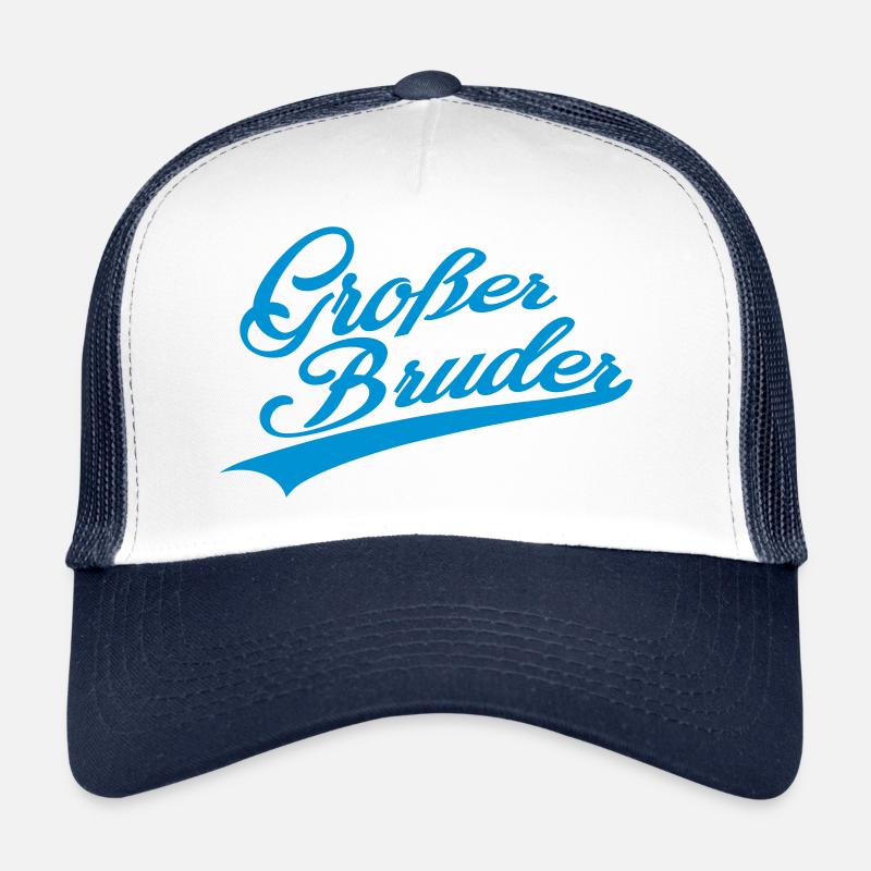 Großer Bruder - Trucker Cap - Weiß/Navy