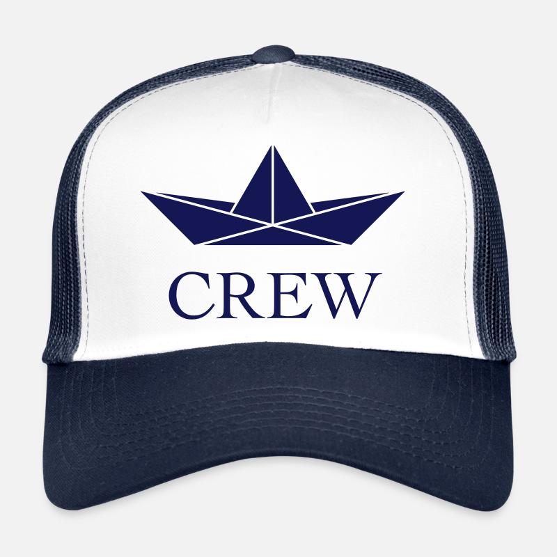 Crew (Schiffscrew / Papierschiffchen / Navy) Trucker Cap
