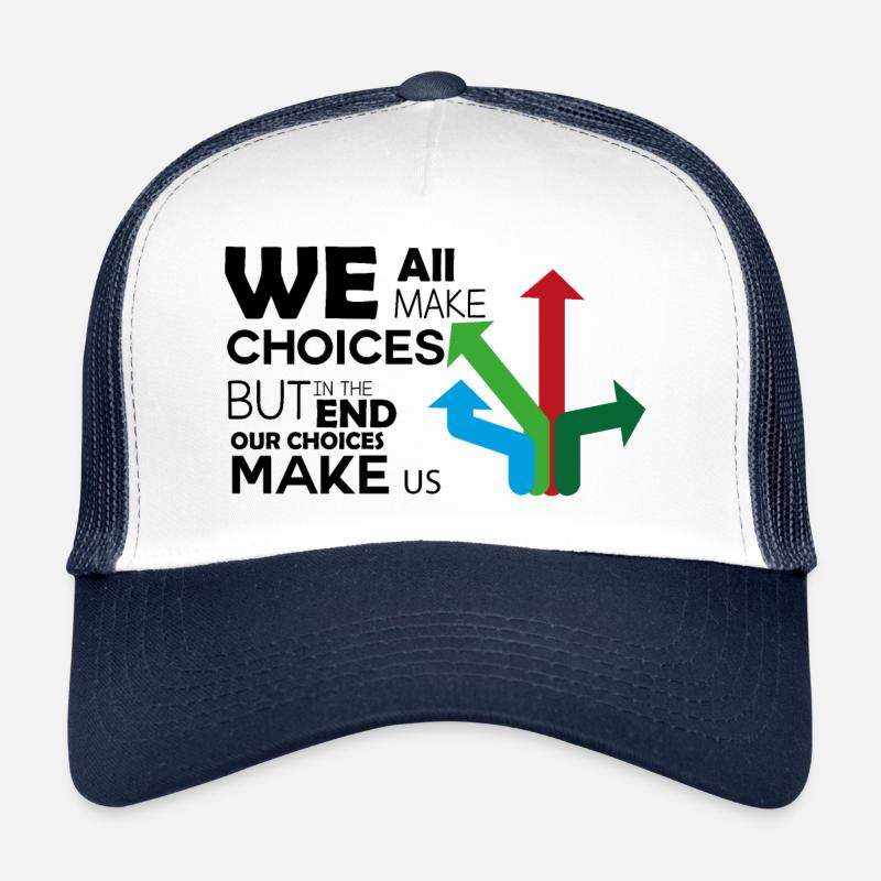 Travel Design -Reisen, Weltweit - Trucker Cap - Weiß/Navy
