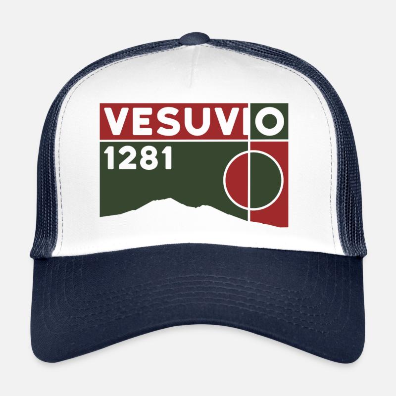 Hiking Vesuvius Vesuvio Naples Volcano Mountain Souvenir Trucker Cap
