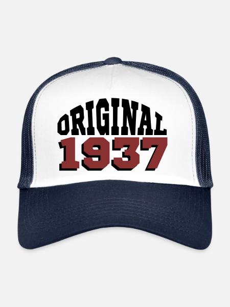 Original 1937 - Casquette trucker  - blanc/marine - Devant