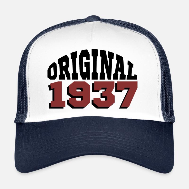 Original 1937 - Casquette trucker  - blanc/marine