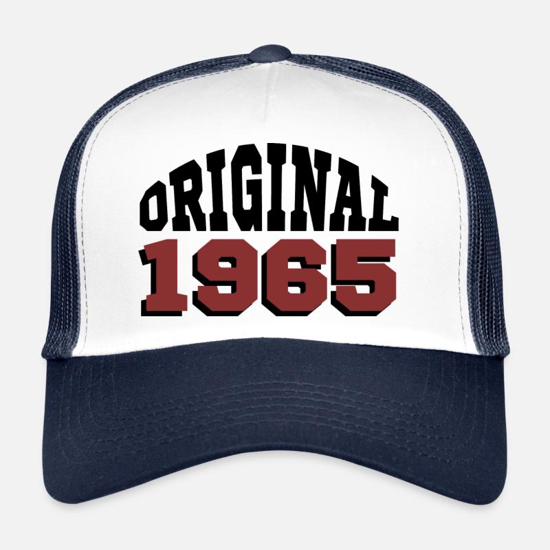 Original 1965 - Casquette trucker  - blanc/marine