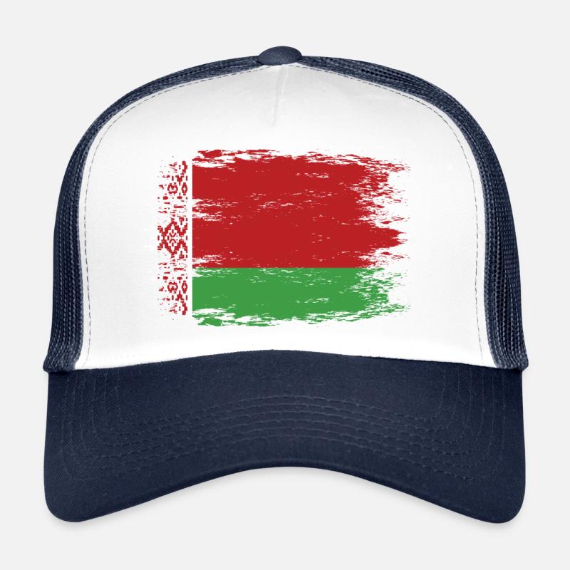Belarus Flagge used look Trucker Cap