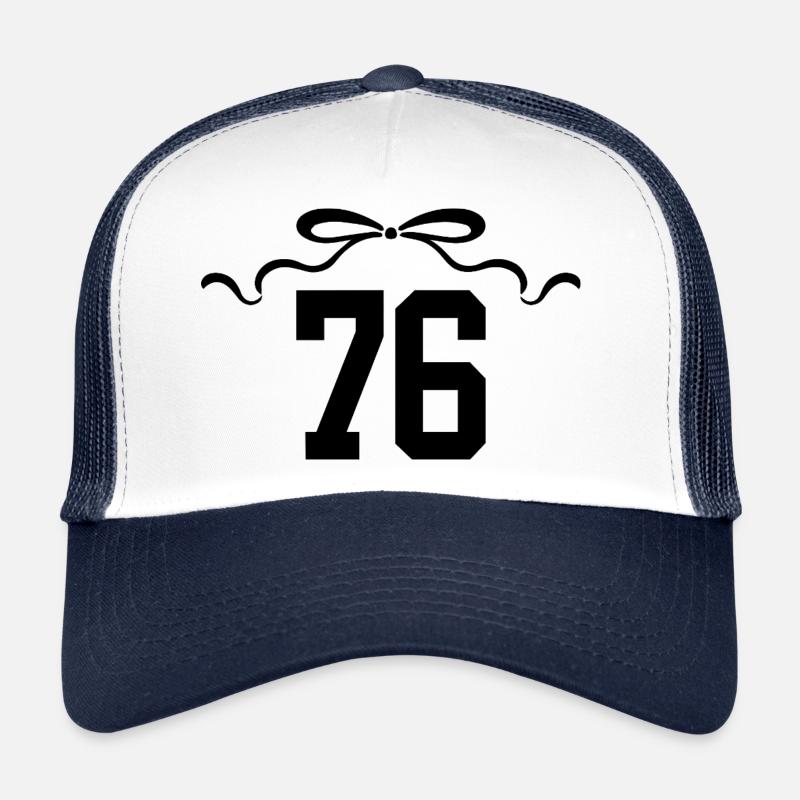 Numéro 76 noeud - 76e anniversaire Casquette trucker 