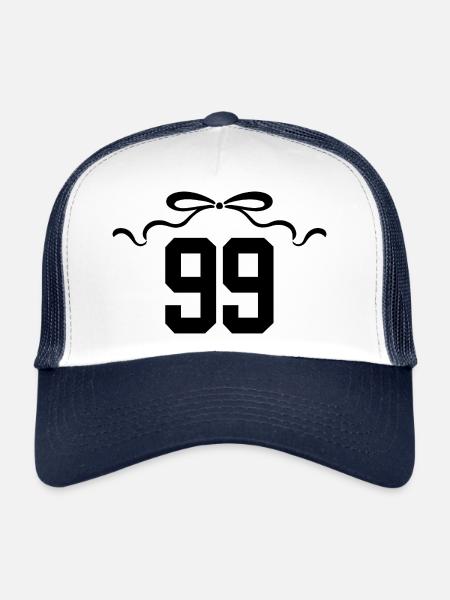 Number 99 Knot - 99th Anniversary - Trucker Cap - white/navy - Front