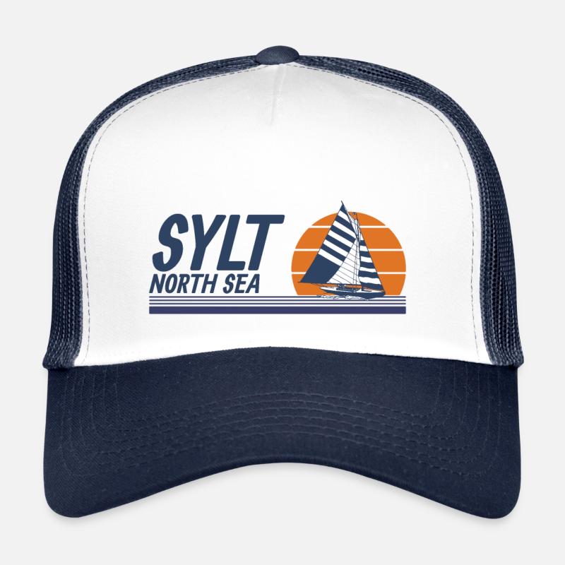 Sylt Design with sailboat - Logo Sylt Trucker Cap