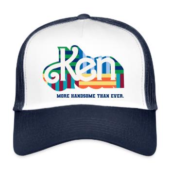 Barbie Design Ken Avec Slogan - Casquette trucker  - blanc/marine - Devant