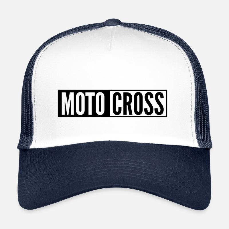Motocross - Trucker Cap - white/navy