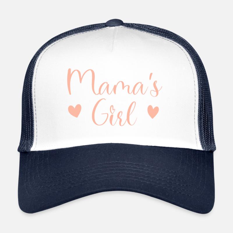 Fille de Maman Script Rose Casquette trucker 
