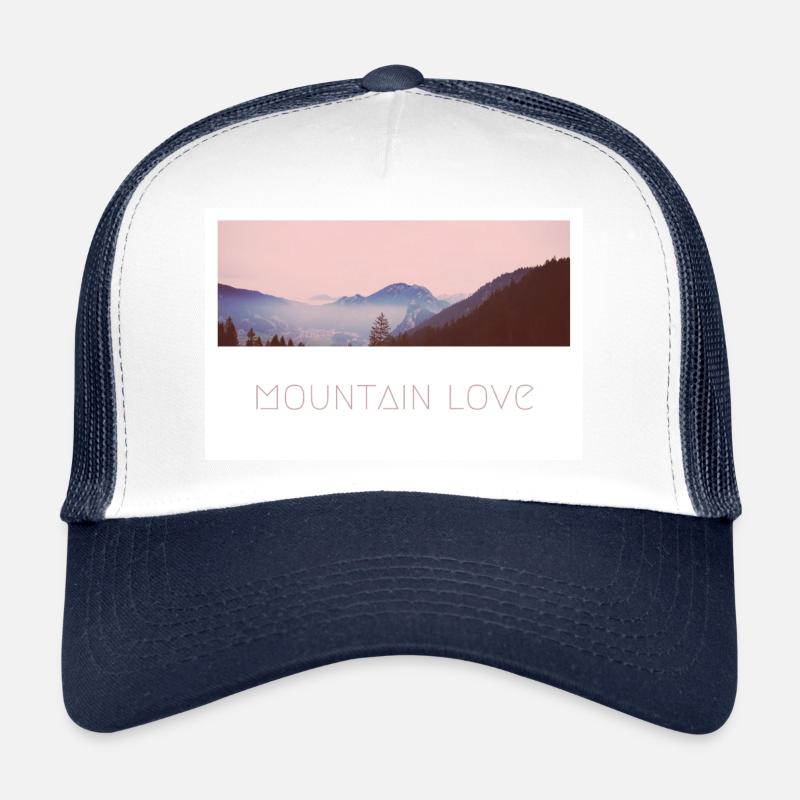 Amour de la montagne - Casquette trucker - blanc/marine