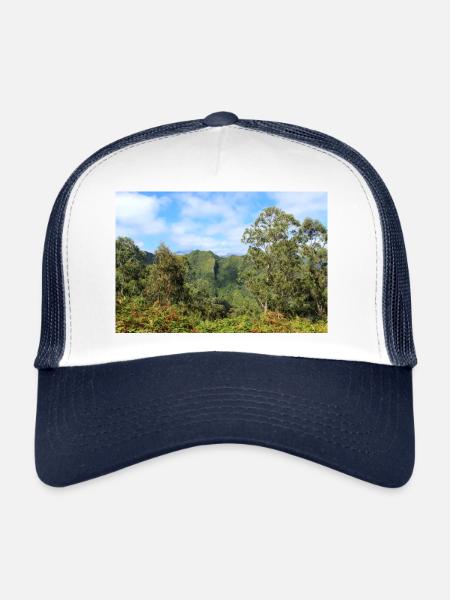 Madeira Portugal Poster - Trucker Cap - white/navy - Front