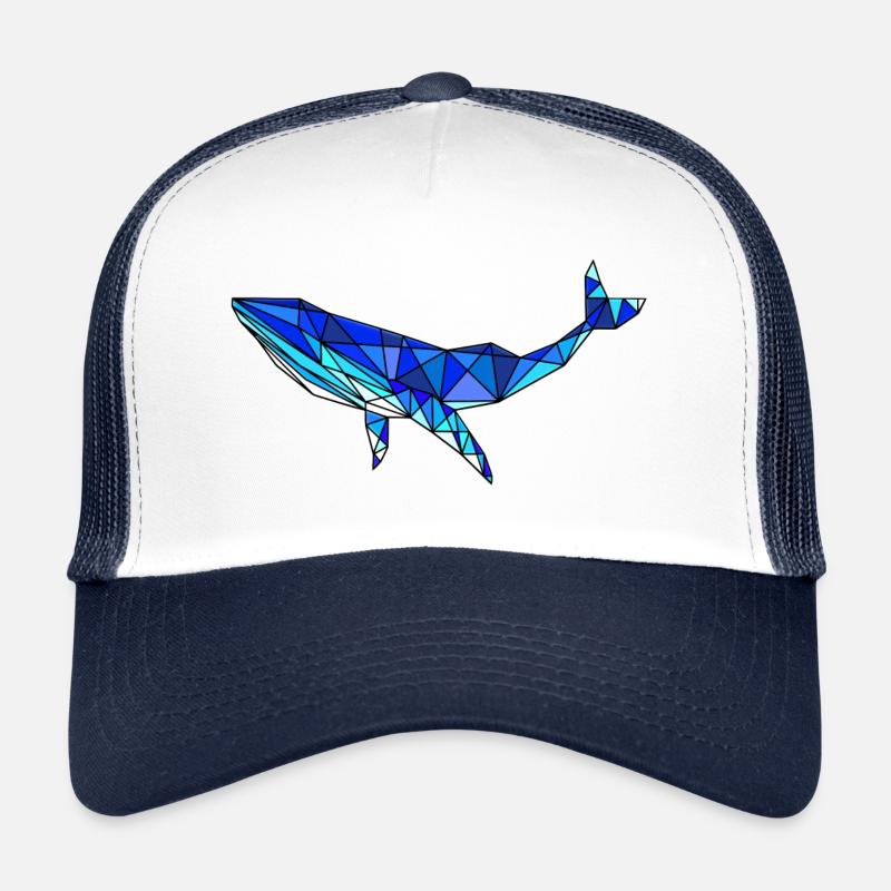 Baleine géométrique - Mammifères marins abstraits Casquette trucker 