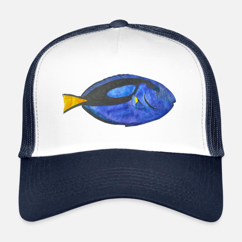 Blue Surgeonfish Snorkeling Fish Aquarium Reef Trucker Cap