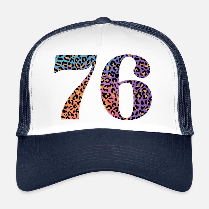 76e anniversaire léopard Casquette trucker 