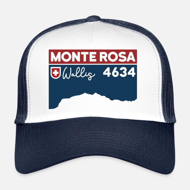 Randonnée Mont Rose Massif Dufourspitze Valais Casquette trucker 