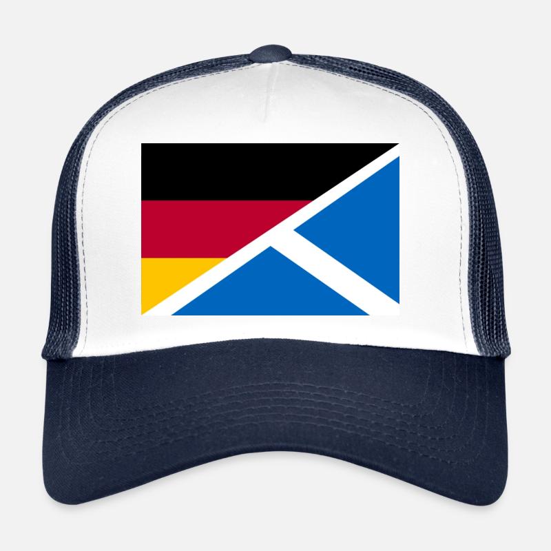Drapeau de l’Allemagne et de l’Écosse Casquette trucker 