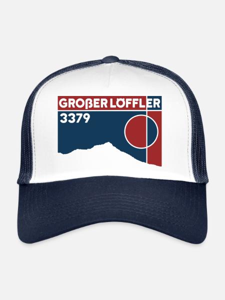 Großer Löffler North Ridge High Altitude Tour Ski Touring Souvenirs - Trucker Cap - white/navy - Front