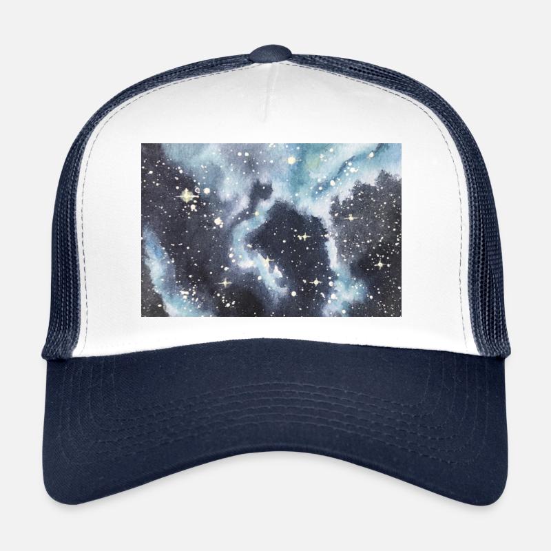 Galaxy Nebula Galaxie Nebel Nerd Astronomie space Trucker Cap